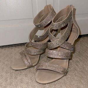 BLING Nude Heels